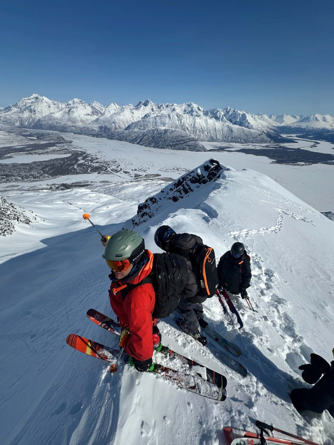Andy Brooks on a ridge in the Chugach