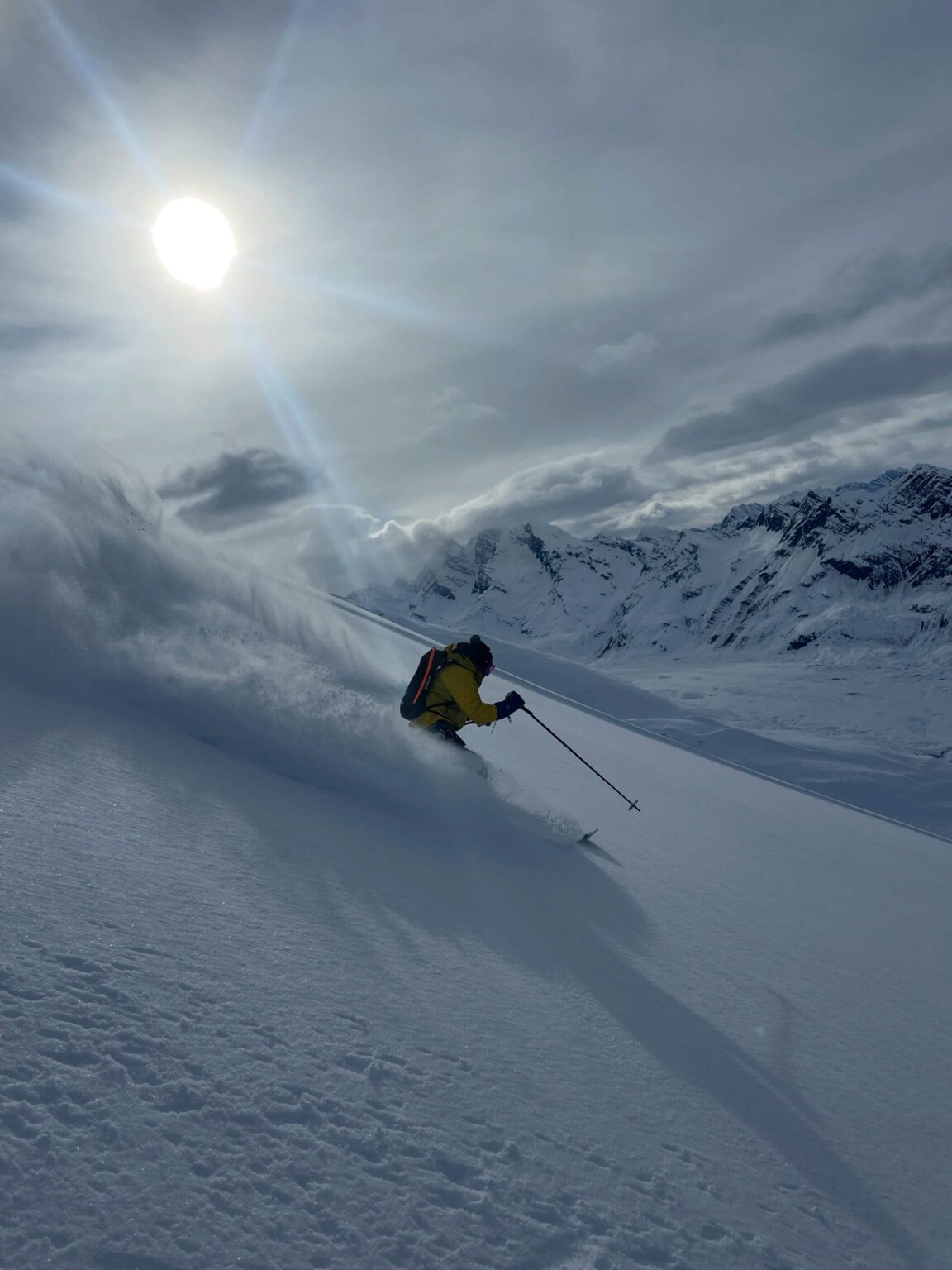 Heli-skiing with Soul Powder Guide