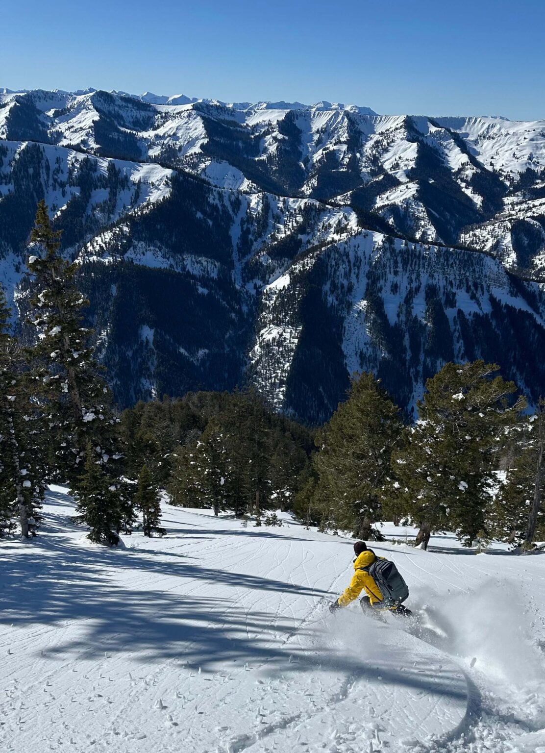 Skier in the Wyoming backcountry